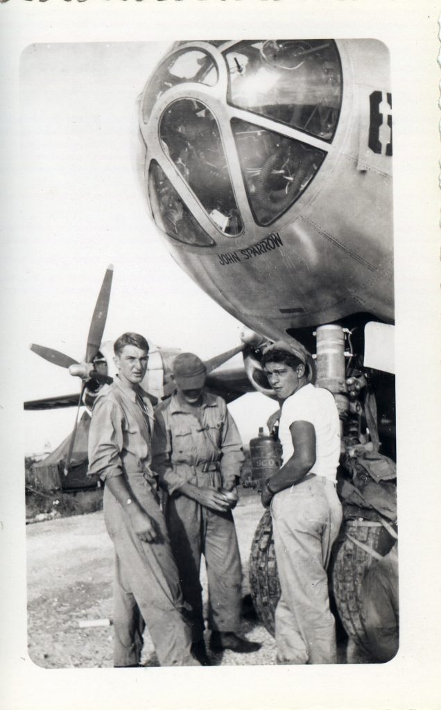Alexander Topping, Bombardier (L), James Servini, CFC Gunner (C), Nick Gisotti, Co-pilot (R)